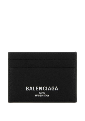Balenciaga logo-print card holder - Black