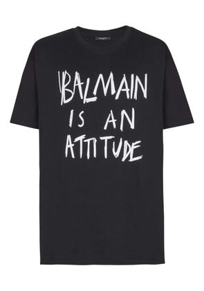 Balmain printed T-shirt - Black