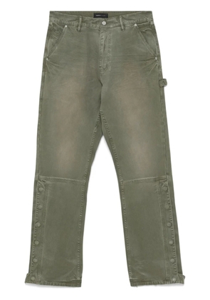 Purple Brand snap carpenter trousers - Green