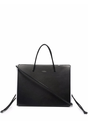 Medea Vitello leather tote bag - Black