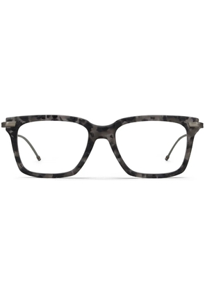 Thom Browne Eyewear marbled square-frame glasses - Grey