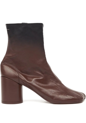 MM6 Maison Margiela 90mm leather ankle boots - Brown