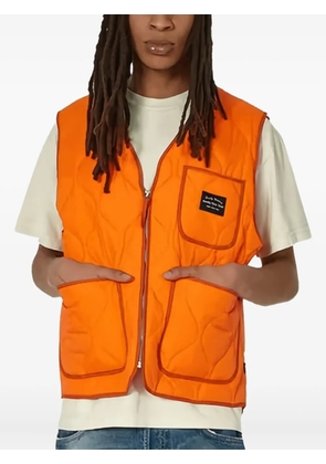 Awake NY quilted gilet - ORANGE
