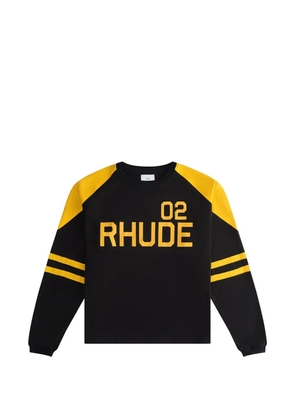 RHUDE logo-print long-sleeve T-shirt - Black