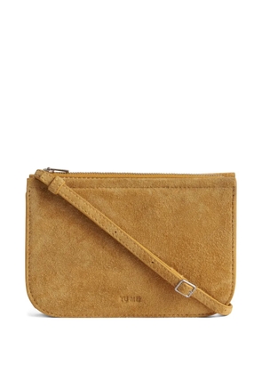Yu Mei Vi zip-fastening suede mini bag - Brown