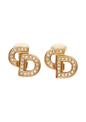Christian Dior Pre-Owned 1990-2015 Logo earrings - Gold