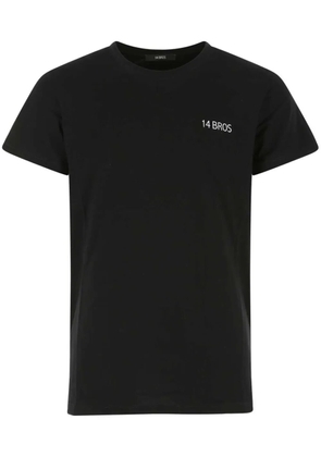 14BROS printed cotton T-shirt - Black
