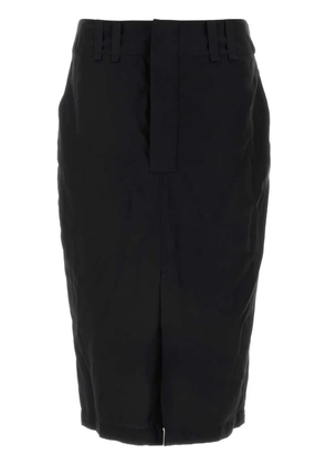 Saint Laurent crepe skirt - Black