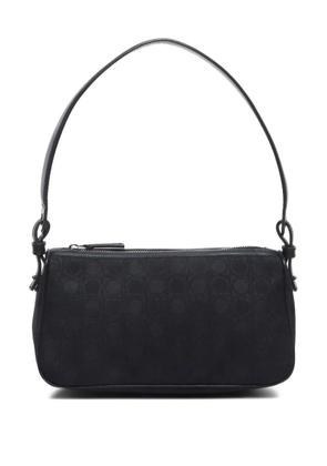 Ferragamo Pre-Owned 2010-2020s Ganchini Pattern Canvas shoulder bag - Black