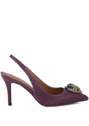 Kurt Geiger London 85mm Belgrava High Sling embellished high-heeled pumps - Pink
