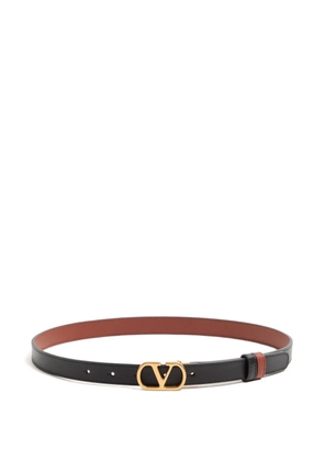 Valentino Garavani V-logo signature reversible belt - Black
