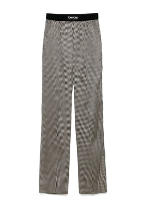 TOM FORD polka dot-print trousers - Black