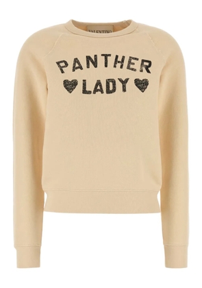 Valentino Garavani graphic-print cotton sweatshirt - Neutrals