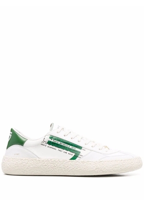 Puraai slogan-print low top sneakers - White