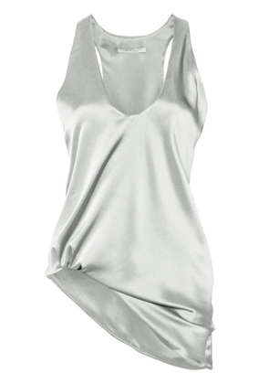 REV asymmetric satin tank top - Grey