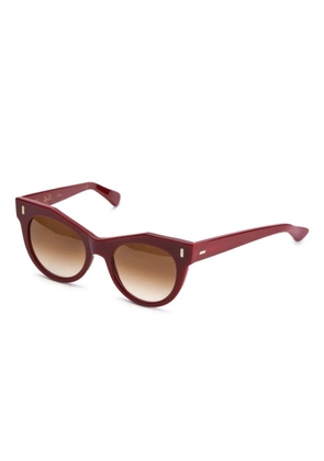 Kador round-frame sunglasses - Red