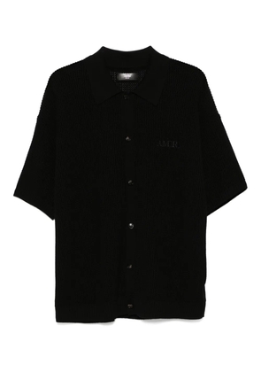 AMIRI crochet-knit mesh shirt - Black