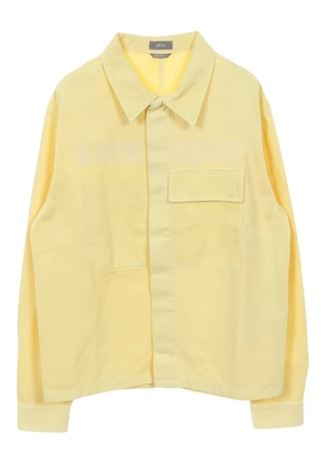 Christian Dior Pre-Owned 2010s logo-embroidered shirt - Yellow