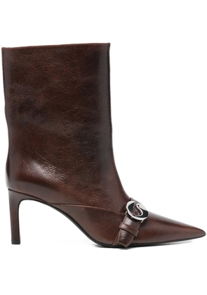 Coperni 75mm belted boots - Brown