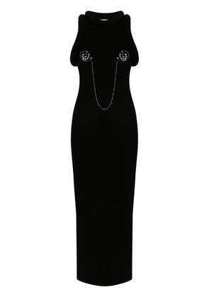 Jean Paul Gaultier 3D-knit maxi dress - Black
