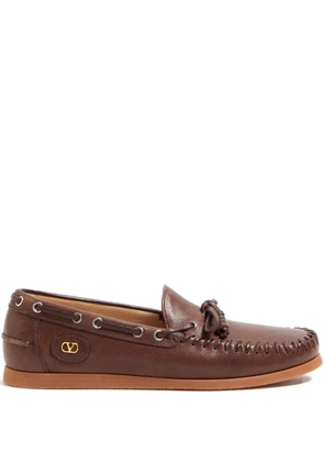 Valentino Garavani Palm Avenue boat shoes - Brown