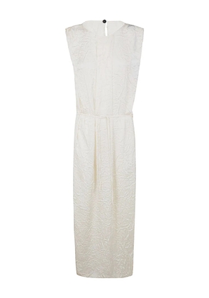 Maria Calderara creased dress - White