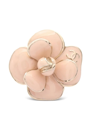 CHANEL Pre-Owned 1986-1988 camellia Coco Mark ring - Gold