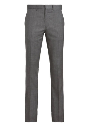 Ralph Lauren Purple Label pressed-crease tapered trousers - Grey