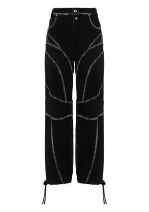 Versace Jeans Couture Piece Number straight-leg jeans - Black