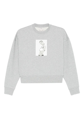 Calvin Klein photographic-print cotton sweatshirt - Grey