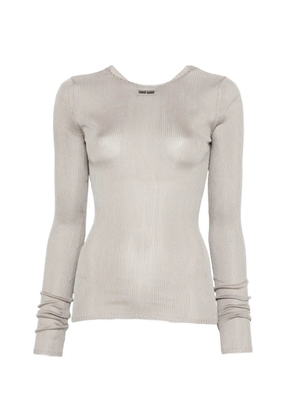 Miu Miu ribbed top - Grey