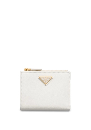 Prada small Saffiano wallet - White