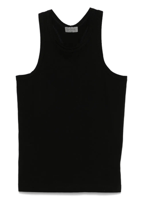 Yohji Yamamoto cotton tank top - Black