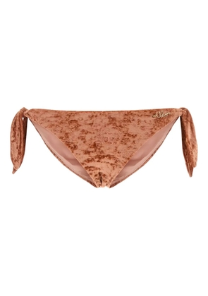 Chloé stretch velvet bikini slip - Orange