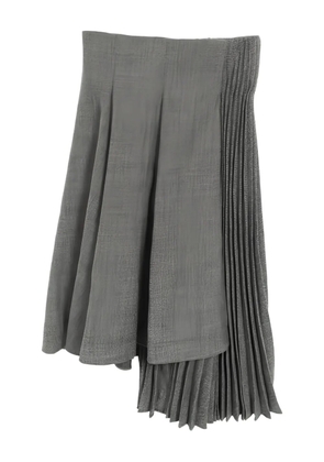 Christian Dior Pre-Owned 2010s pleated wool skirt - Grey