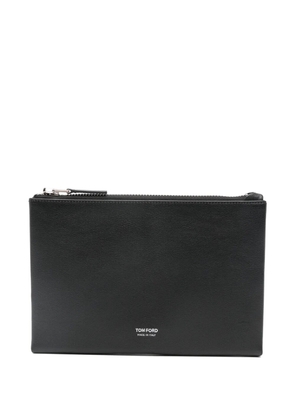 TOM FORD strap-detail clutch bag - Black