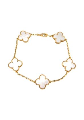 Van Cleef & Arpels Pre-Owned 2010s 18K rose gold semi-custom Alhambra Bless 5 motifs bracelet - Pink