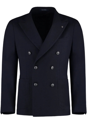 Tagliatore double-breasted wool blazer - Blue