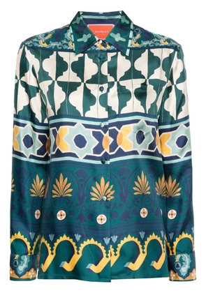 La DoubleJ Boy graphic-print shirt - Green