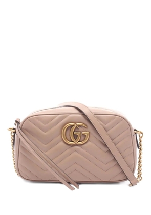 Gucci Pre-Owned 2020s GG Marmont quilted shoulder bag - Pink