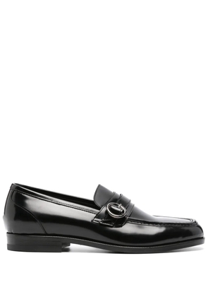Tagliatore buckled leather loafers - Black