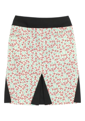 CHANEL Pre-Owned Coco mark-print skirt - Black