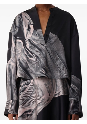 Jason Wu Collection long-sleeve V-neck blouse - Black
