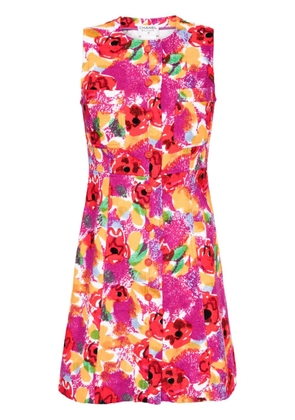 CHANEL Pre-Owned 1997 floral-print cotton minidress - Multicolour