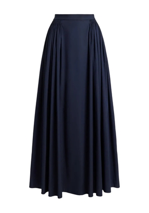 Polo Ralph Lauren pleated faille maxi skirt - Blue