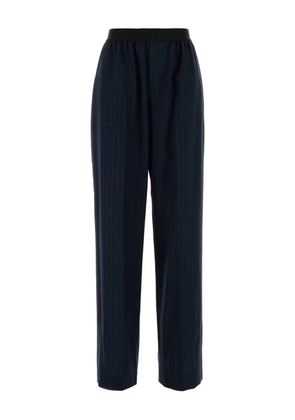 Balenciaga embroidered wool trousers - Blue