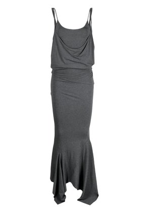 The Attico draped mélange dress - Grey