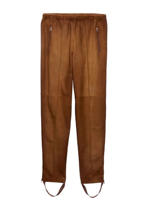 Prada suede trousers - Brown