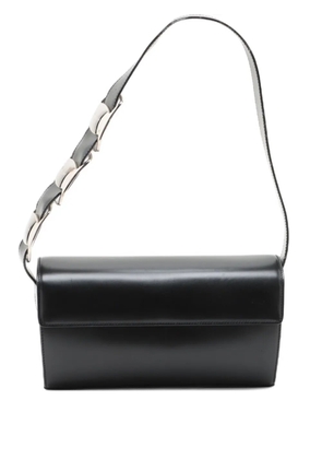 Ferragamo Pre-Owned 1990-2010s leather buckle shoulder bag - Black