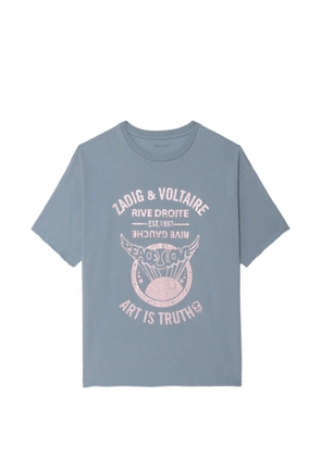 Zadig&Voltaire Berry strass graphic T-shirt - Blue